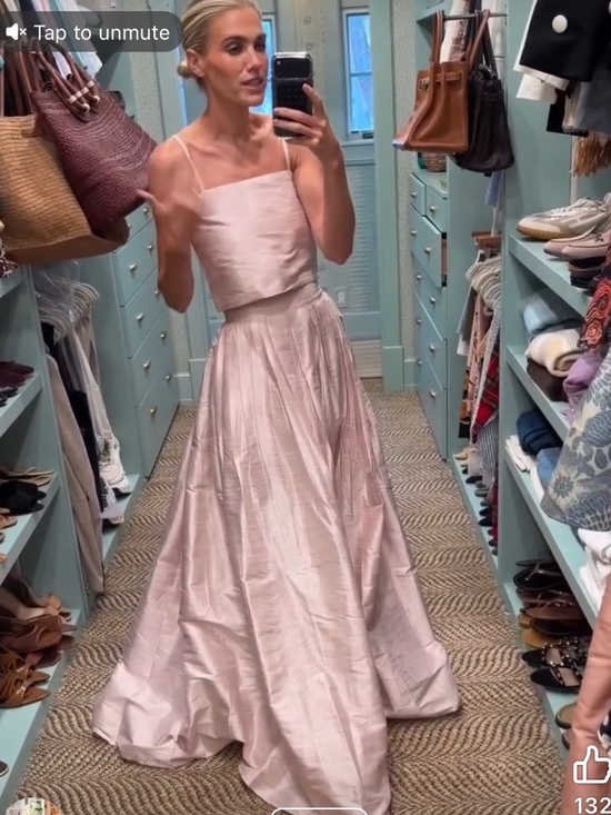 Julia Amory Dresses & Skirts - Elegant Blush Pink Maxi Skirt - Women